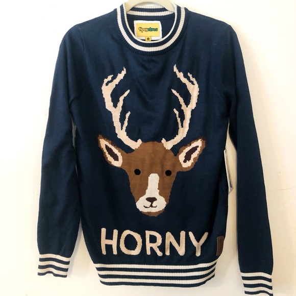 Tipsy Elves Other - NWT! HORNY CHRISTMAS SWEATER  UNISEX